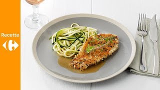 Escalope de veau avec spaghetti courgetti [upl. by Macur]