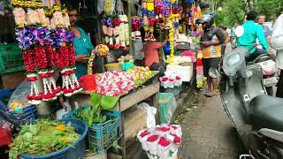 Matunga Flower Market  Ganesh Festival decoration Shopping  Makhar Shopping detailed Video [upl. by Nylasej]