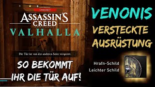 AC Valhalla Venonis Ausrüstung  Wie ihr die Tür öffnet um an die Truhe zu gelangen 1080p [upl. by Eelibuj422]