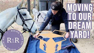 MOVING YARDS Moving To Our Dream Full Livery Yard satisfying  British Equestrian YouTuber [upl. by Hannad867]