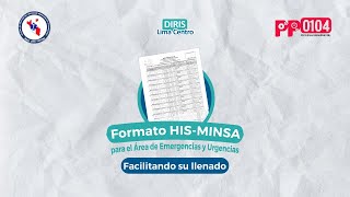 FORMATO HISMINSA PARA EMERGENCIAS Y URGENICAS APRENDE A LLENARLO CORRECTAMENTE [upl. by Eanahs]