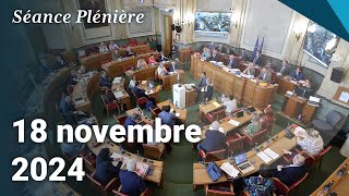 Séance plénière du Département du Nord du 18 novembre 2024 [upl. by Flo]