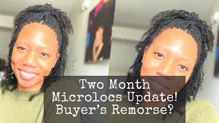 MICROLOCS  TWO MONTH UPDATE  BUYER’S REMORSE ITCHY SCALP [upl. by Philina]