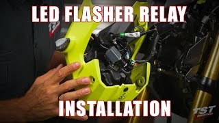 How to install an LED Flasher Relay on a 2017 Honda Grom by TST Industries [upl. by Burny]