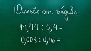 💥DIVISÃO COM VÍRGULA  DIVISÃO COM NÚMEROS DECIMAIS  Professora Angela Matemática [upl. by Stephan]