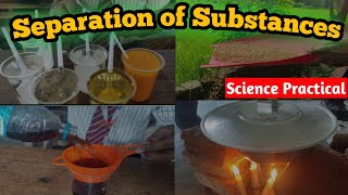 Separation of Substances  Class 6  Science Practical  Science Experiments [upl. by Arracat994]