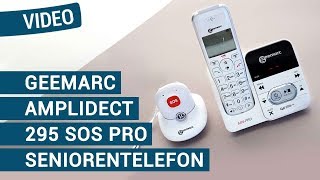 Geemarc AmpliDECT 295 SOS Pro Seniorentelefon mit NotrufMobilteil [upl. by Ddal]