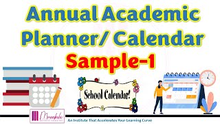 Annual Academic Planner Calendar Sample 1  Dr Meenakshi Narula [upl. by Weldon]