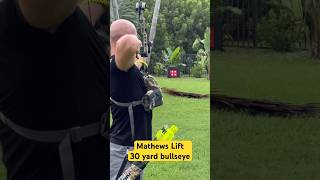 Mathews Lift 25 yard bullseye mathewsarchery archery bowhunting hunting uv bowseason arrow [upl. by Englebert]