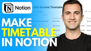 How to Make Timetable in Notion 2024 [upl. by Adnek250]