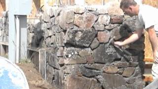 Slipform Stone Masonry sample clips from the DVD [upl. by Otina550]