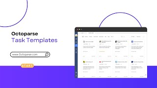 What is Octoparse task template and how to use it [upl. by Porush]