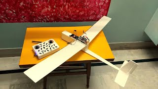 HOW TO MAKE RC AIRPLANE WITH CORELESS MOTOR [upl. by Skurnik]