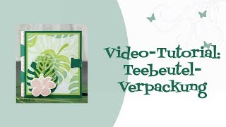 Tutorial TeebeutelVerpackung mit Papierstrohhalm [upl. by Eleinad388]