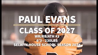 RECRB PAUL EVANS  SELWYN HOUSE SCHOOL  SEASON 2024 [upl. by Drooff321]