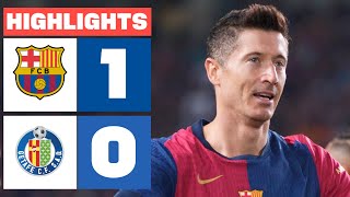 FC BARCELONA 1  0 GETAFE CF  RESUMEN LALIGA EA SPORTS [upl. by Ivette]