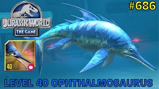 Level 40 Ophthalmosaurus  Jurassic World The Game  EP 686 [upl. by Nimajnab]