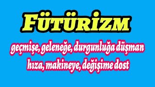 Fütürizm Gelecekçilik Nedir Özellikleri Temsilcileri Edebi Akımlar Marinetti Nazım Hikmet Ran [upl. by Schonfeld874]