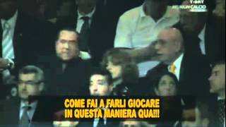 Berlusconi contro Allegri  Milan Barcellona 280312 [upl. by Scheck]