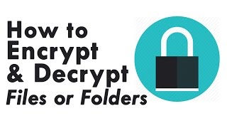 How to Encrypt amp Decrypt Files or Folders Using Command Prompt [upl. by Enitsirk]