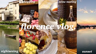 italy vlog 🇮🇹 florence diaries  sunset views wine tasting tucany shopping museums amp foods [upl. by Nadbus820]