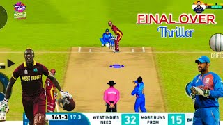 Final Over Thriller  IND v WI  T20 World Cup 2016 Highlights  Real Cricket ™ 20 [upl. by Arretak]