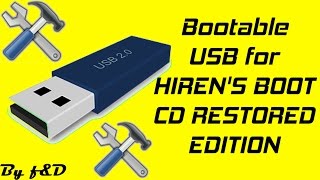 How to run hirens boot cd restored edition from USB flash drive Hirens boot cd 152 alternative [upl. by Romie]