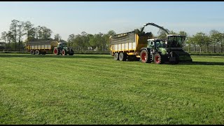 1ste snede 2022 Jansen Wijhe aan het gras hakselen [upl. by Marijo937]