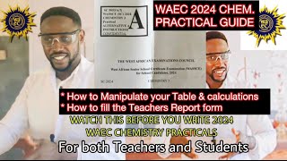 2024 WAEC CHEMISTRY PRACTICAL basic Guide for both TeachersampStudentsManipulate titration table [upl. by Windzer936]