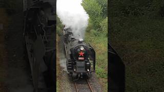 Parní lokomotiva 556036 train vlak lokomotiva vlaky lokomotiv history steam railway rail [upl. by Yhtimit]