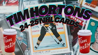 Opening 10 packs of 2425 Upper deck Tim Hortons Hockey Cards [upl. by Aissilem]