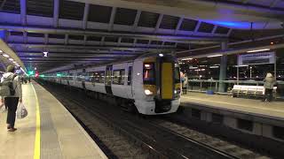 HD Thameslink amp Gatwick Express 387s depart Blackfriars  24316 [upl. by Rani]