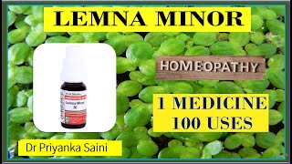 Lemna Minor – Homeopathic Medicine  1 medicine 100 uses  nasal polyp drpriyankashomeopathy [upl. by Aihsas]