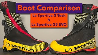 La Sportiva GTech amp La Sportiva G5 EVO Comparison [upl. by Fanechka630]