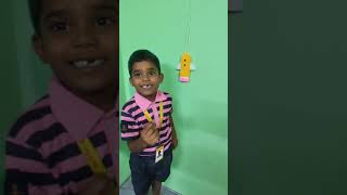 RAJA KISHOR  GRADE 2B  BRING FROM HOME – PAPER ROCKET ACHARIYA VILLIANUR [upl. by Aliel]