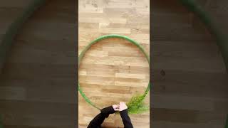 Make a Giant Wreath Out of a Hula Hoop 🤯 [upl. by Drawde790]