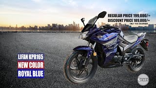 Lifan KPR165 Carb New Color Royal Blue [upl. by Atteynot]