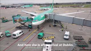 Trip Report Aer Lingus economy A330 200 Los Angeles to Dublin [upl. by Aniahs664]