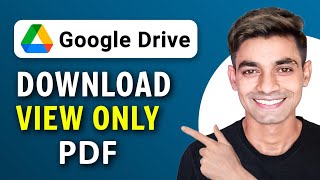 How To Download View Only PDF from Google Drive 100 Works [upl. by Dickenson]