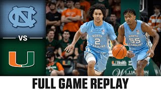 North Carolina vs Miami Full Game Replay  202324 ACC Mens Basketball [upl. by Swor]