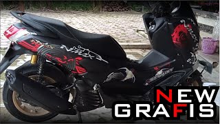 DECAL NMAX grafis maxi hitam doff [upl. by Ettennad899]