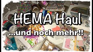 Hema Haul deutsch Scrapbook Haul basteln mit Papier DIY [upl. by Cirilo]