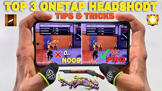 One tap headshot tips and tricks free fire setting sensitivity HUD mobile setting with handcam [upl. by Mastrianni323]