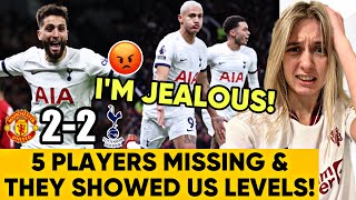 Spurs Showed us Levels🤬 Porro amp Bentancur incredible FFS Man Utd 22 Tottenham Reaction [upl. by Enitsirk]