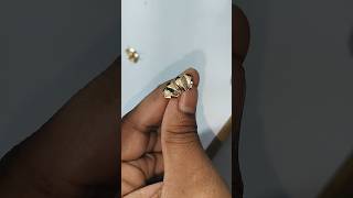 How to make gold jewellery goldmaking ring goldjewellerymaking goldaccessories wood [upl. by Hesler]