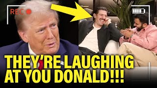 BRUTAL Trump gets blatantly LAUGHED AT during podcast interview [upl. by Kunin]