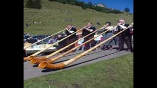 Alphorn amp Schwyzerörgeli at Alpabzug Justistal 2012 [upl. by Allsopp]