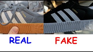 Real vs fake Adidas Samba rose How to spot fake Adidas sambarose and sambae shoes [upl. by Cheslie]