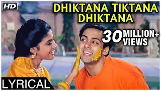 Dhiktana Tiktana Dhiktana  Lyrical  Hum Aapke Hain Koun  Salman Khan Madhuri Dixit Renuka  SPB [upl. by Nodyroc963]