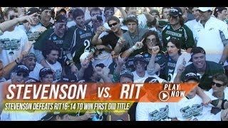 Stevenson vs RIT  2013 DIII National Title Game [upl. by Palila]